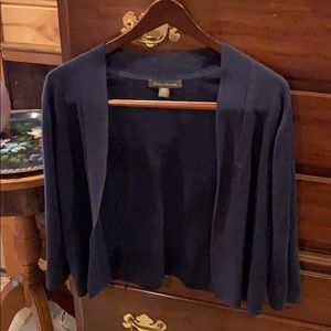 Cropped sweater navy blue